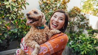 Woman and dog