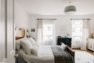vintage style white bedroom