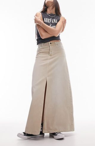 Denim Maxi Skirt