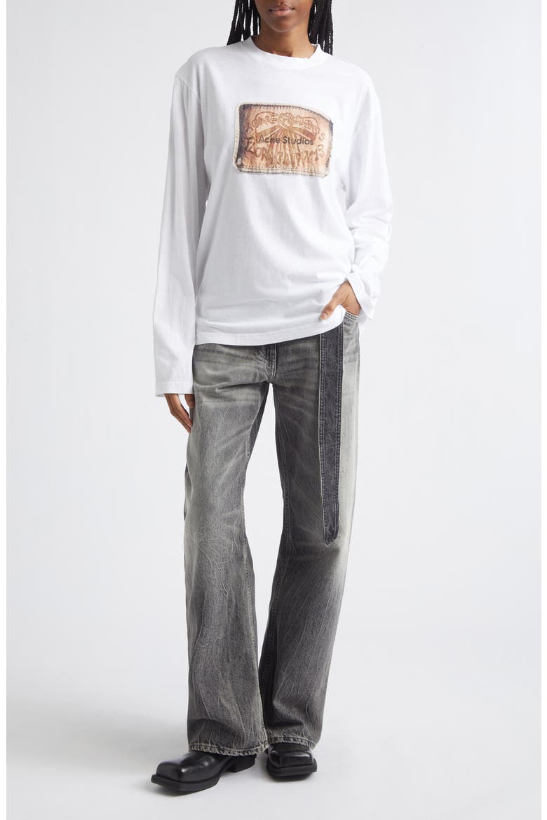 Edden Bow Logo Cotton Long Sleeve T-Shirt