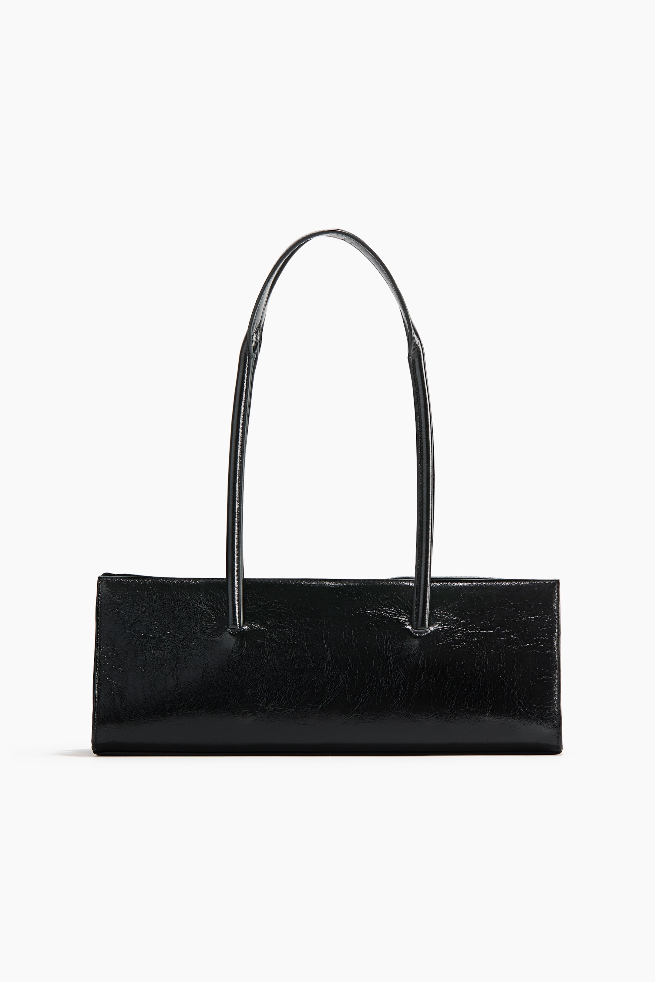 Leather Shoulder Bag - Black