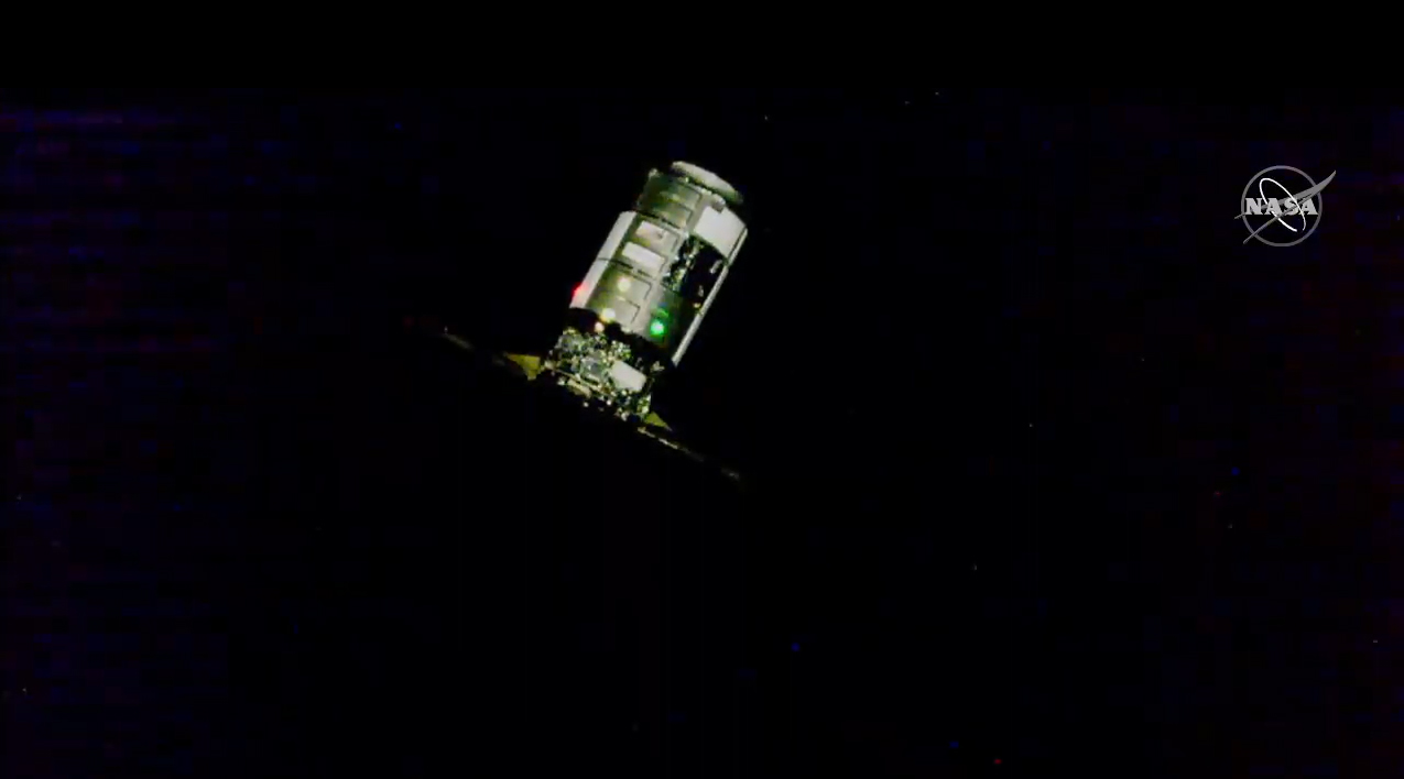 An unpiloted Northrop Grumman Cygnus cargo ship arrives at the International Space Station on Nov. 4, 2019 to deliver more than 4 tons of supplies.