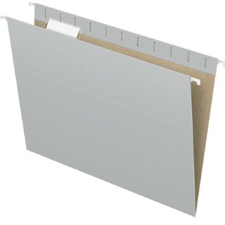 Amazon Pendaflex recycled hanging folders, letter size, gray