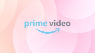 Prime Video logo on a pink yellow background