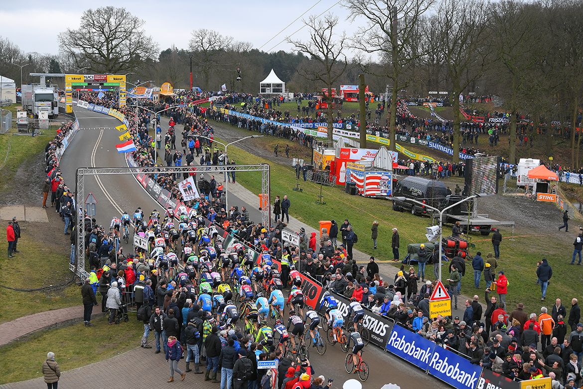 The race gets underway