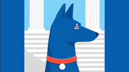 blue watchdog on alert