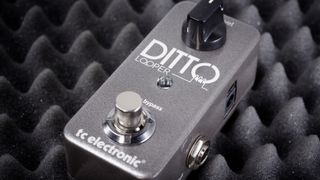 Close up of TC Electronic Ditto looper