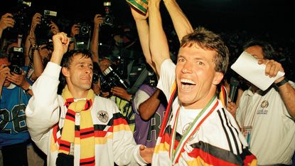 West Germany lift the Cup in 1990