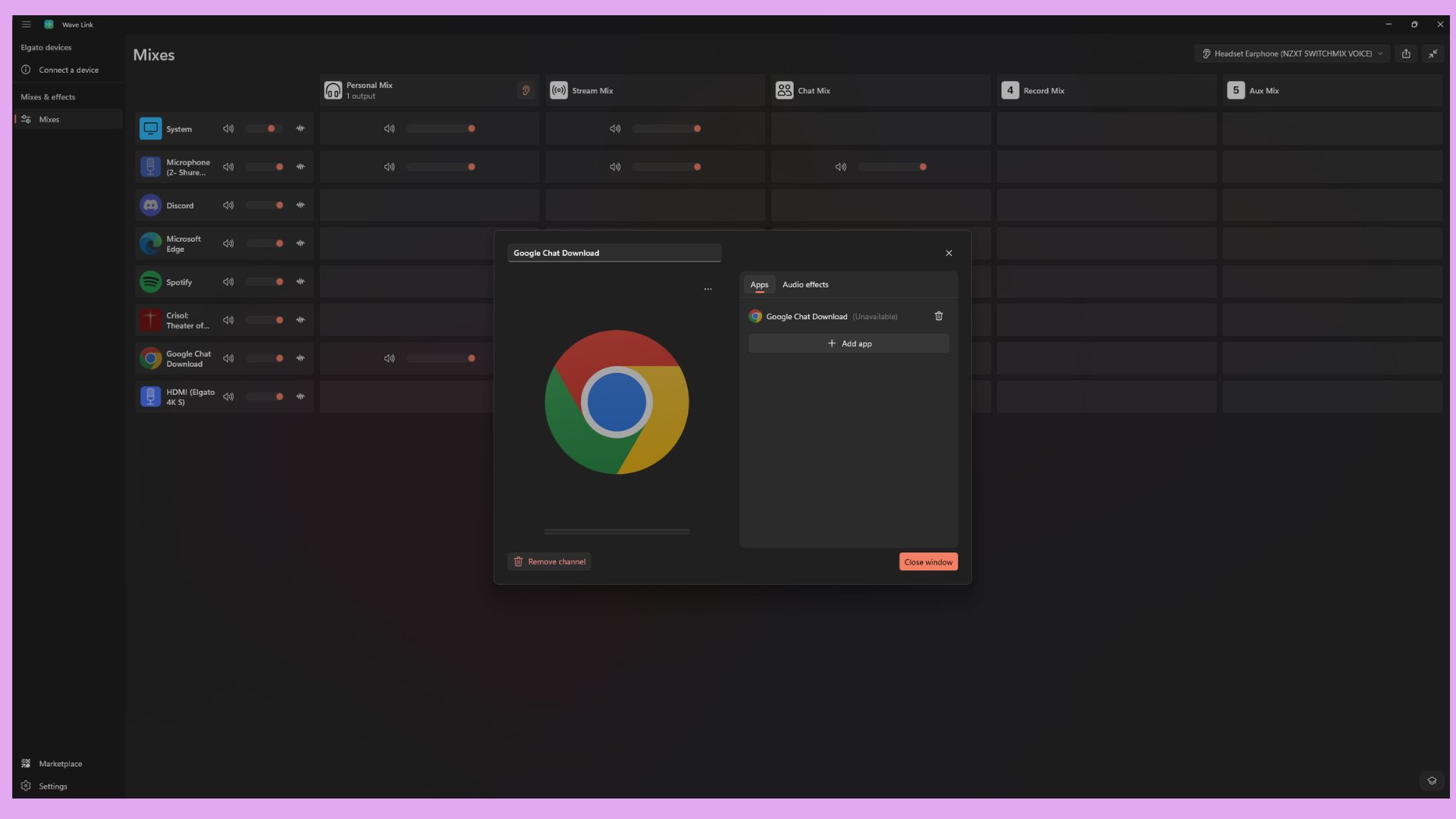 elgato Wave Link software