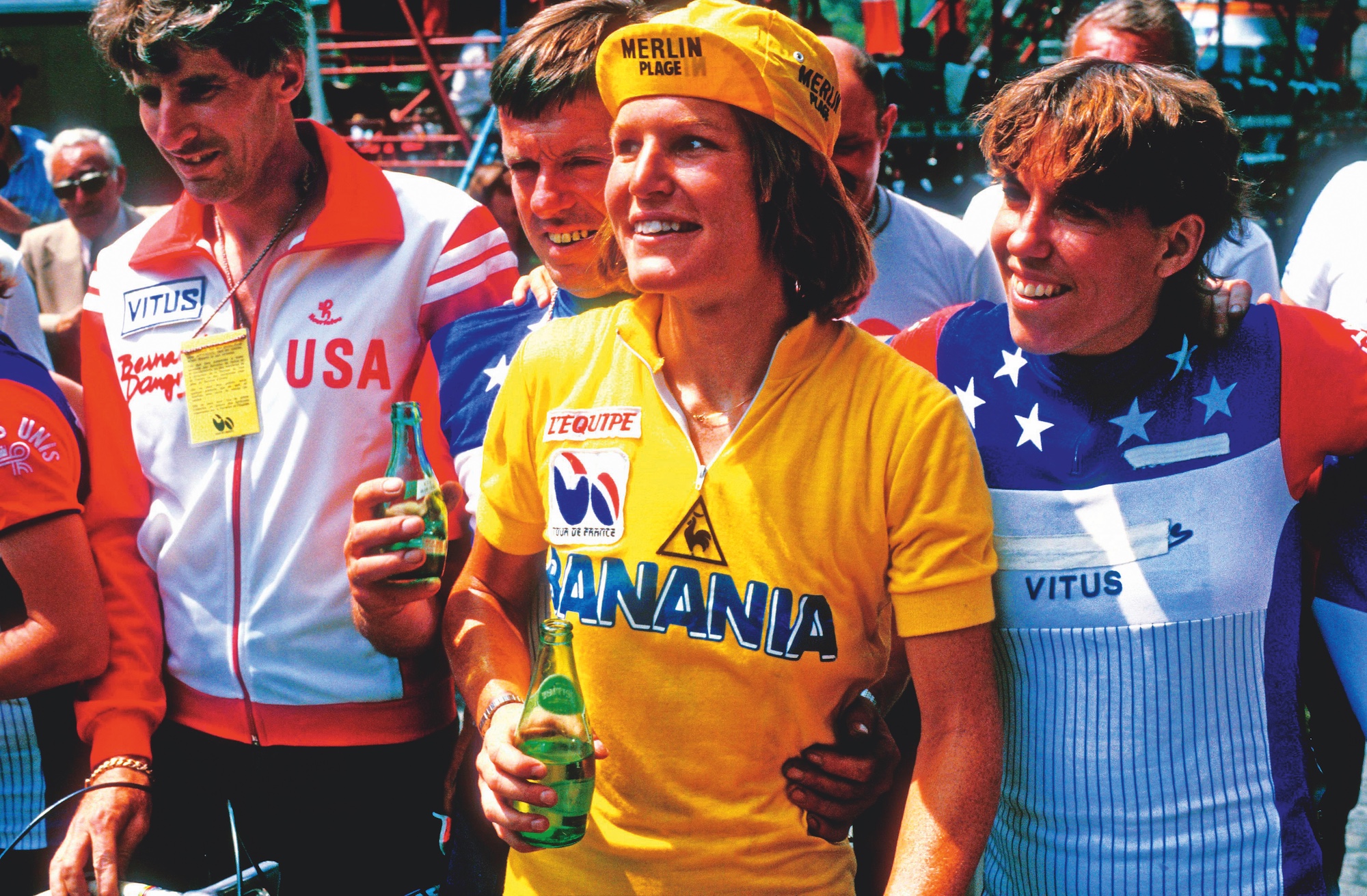 Marianne Martin of the USA at the first Tour de France Féminin