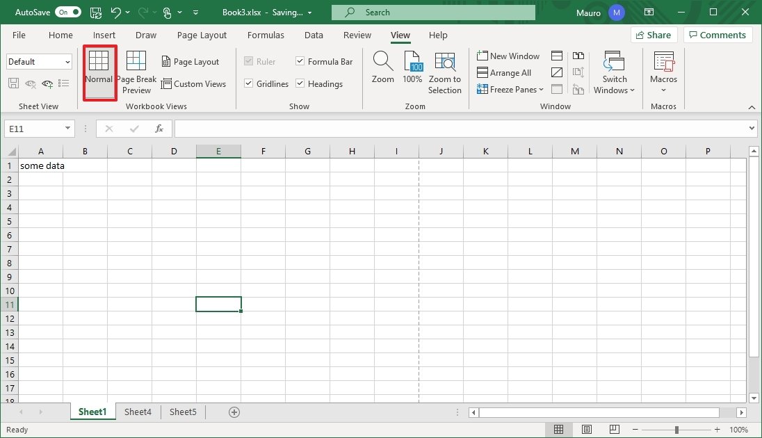 Excel windows 10