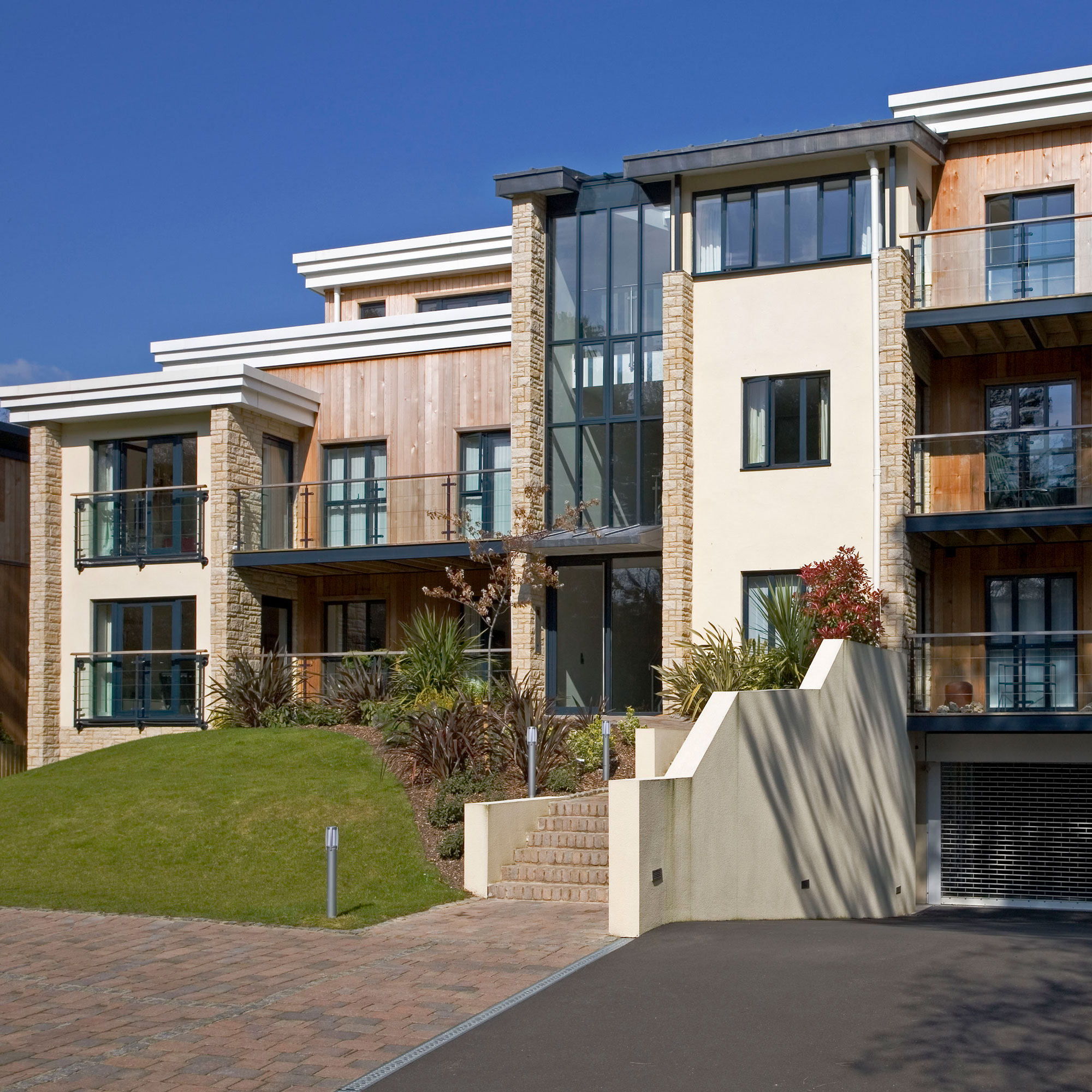 modern build block of flats