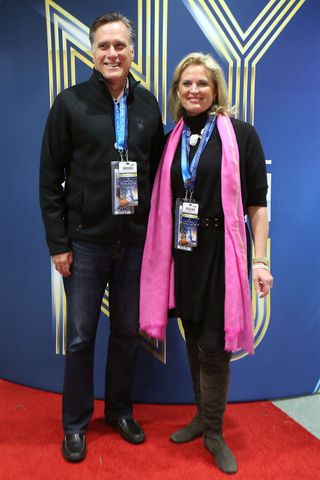 Mitt Romney And Ann Romney At The Denver Broncos vs Seattle Seahawks Super Bowl Game On Sunday Night