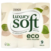 Tesco Luxury Soft Eco Toilet Tissue 9 Rolls | £3.35 at Tesco