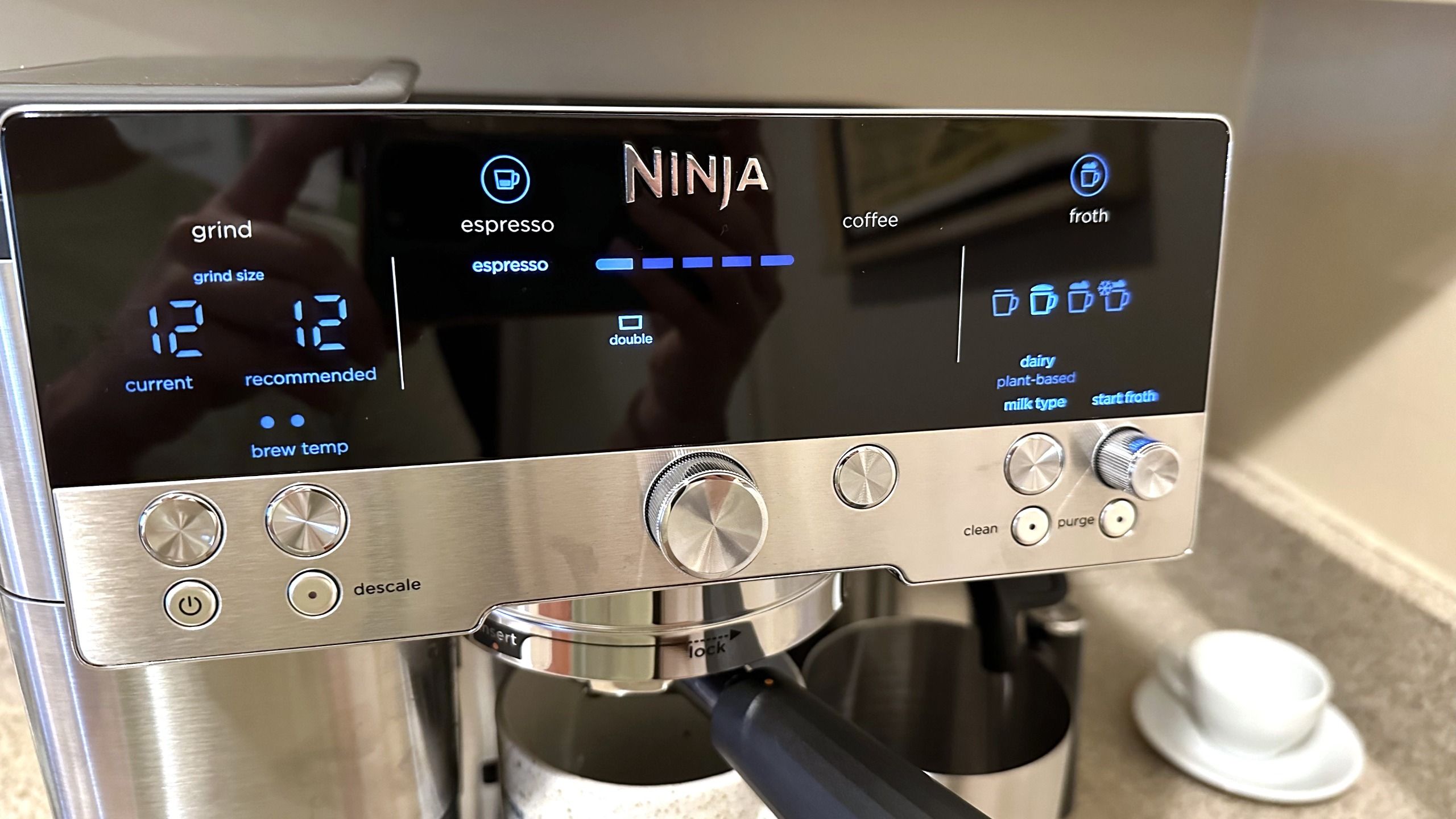 Ninja Luxe Cafe Premier coffee maker on kitchen counter