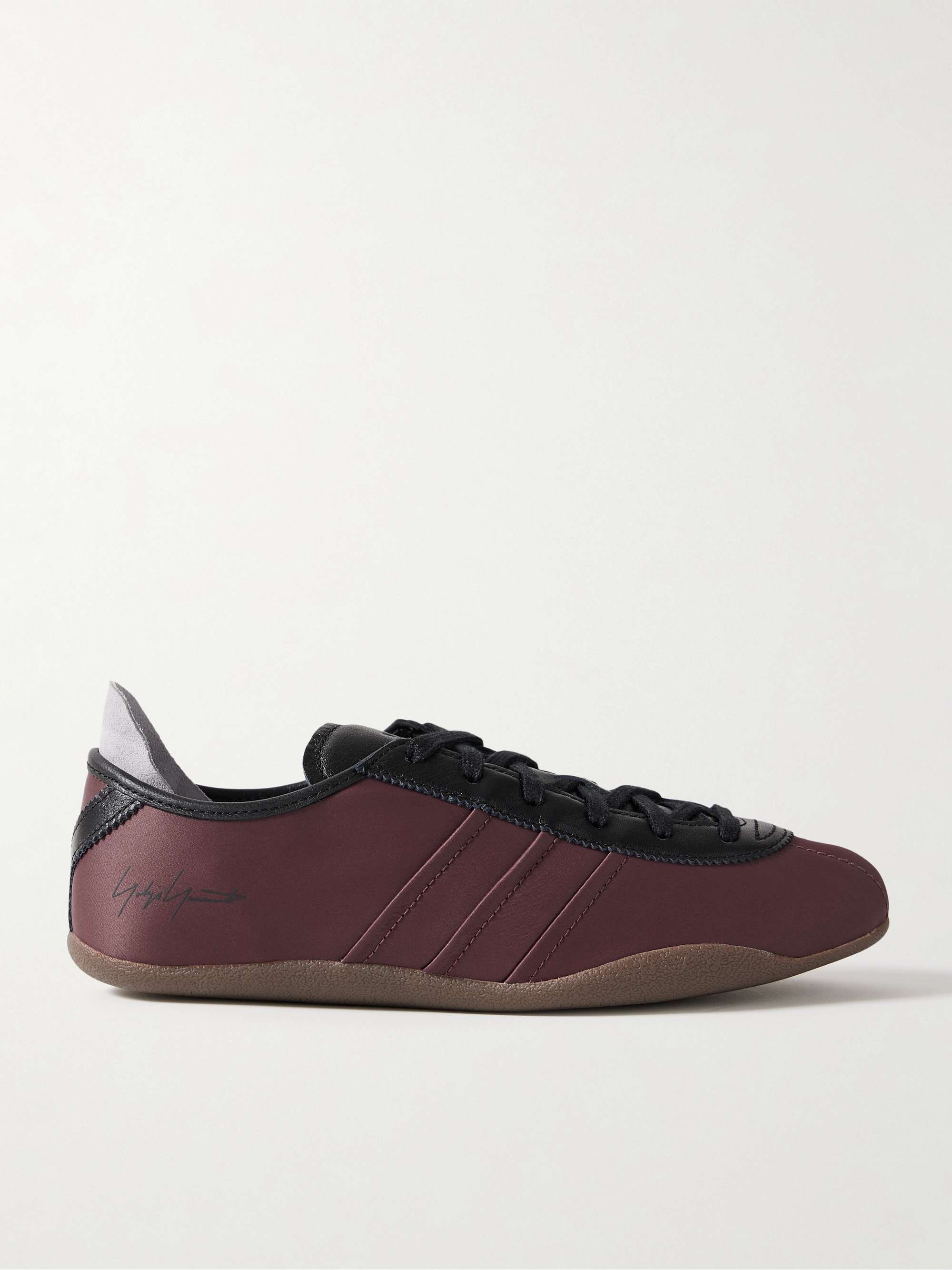 + Y-3 Tokyo Leather-Trimmed Satin Sneakers