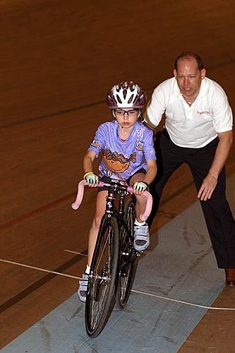 Madison Scott starts her 500 m TT