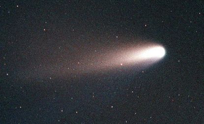 The Hale-Bopp comet in 1997.