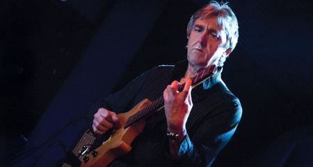 Allan Holdsworth plays his headless guitar live onstage in 2007