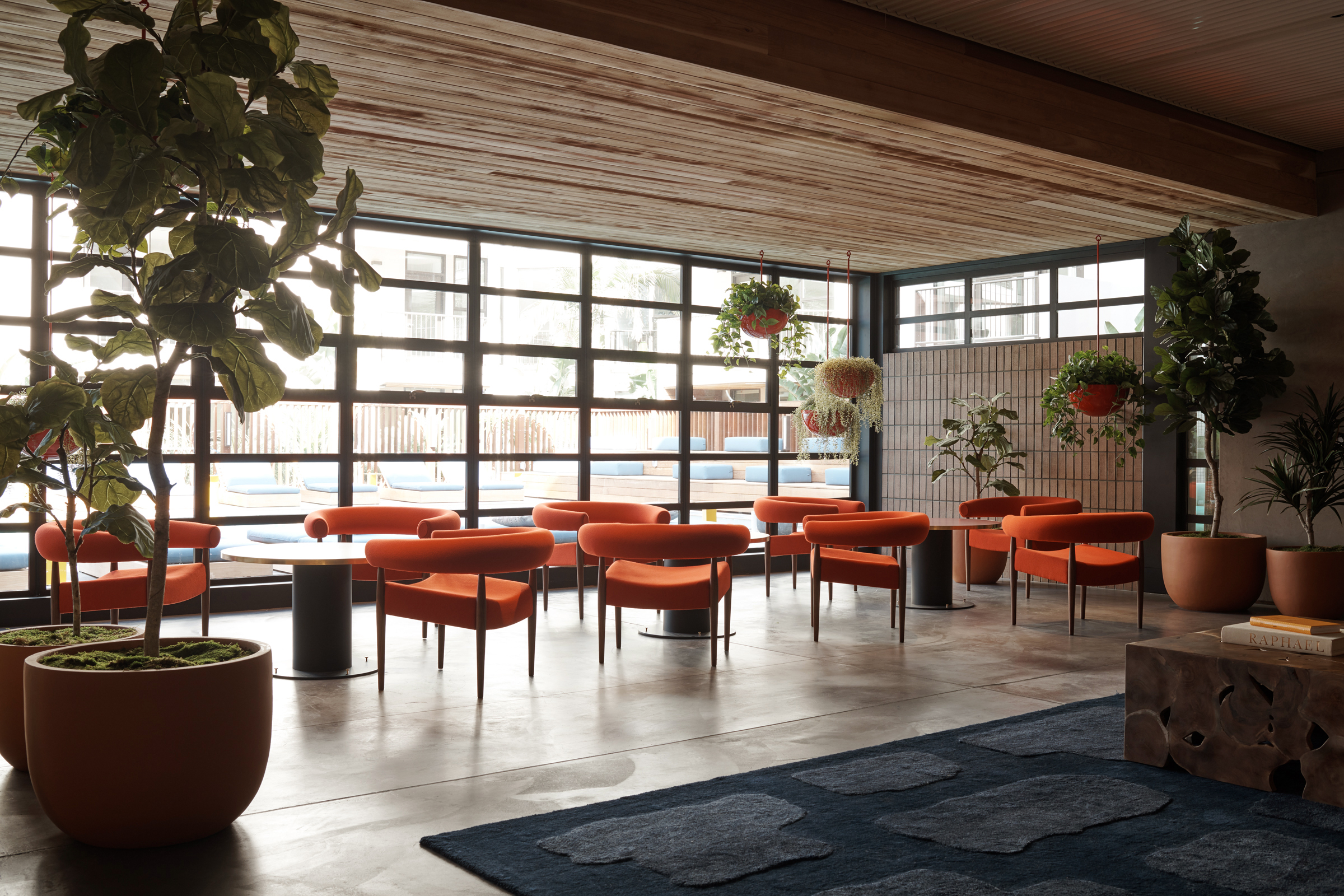 Communal areas at El Centro in Hollywood