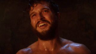 Kit Harington smiling evilly in The Beast Within.