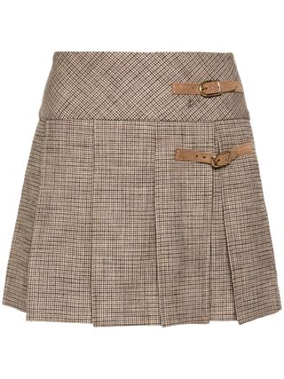 sandro plaid skirt