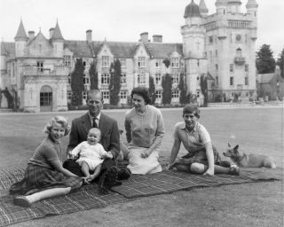 The Queen, Prince Philip, Prince Charles, Princess Anne and Prince Andrew
