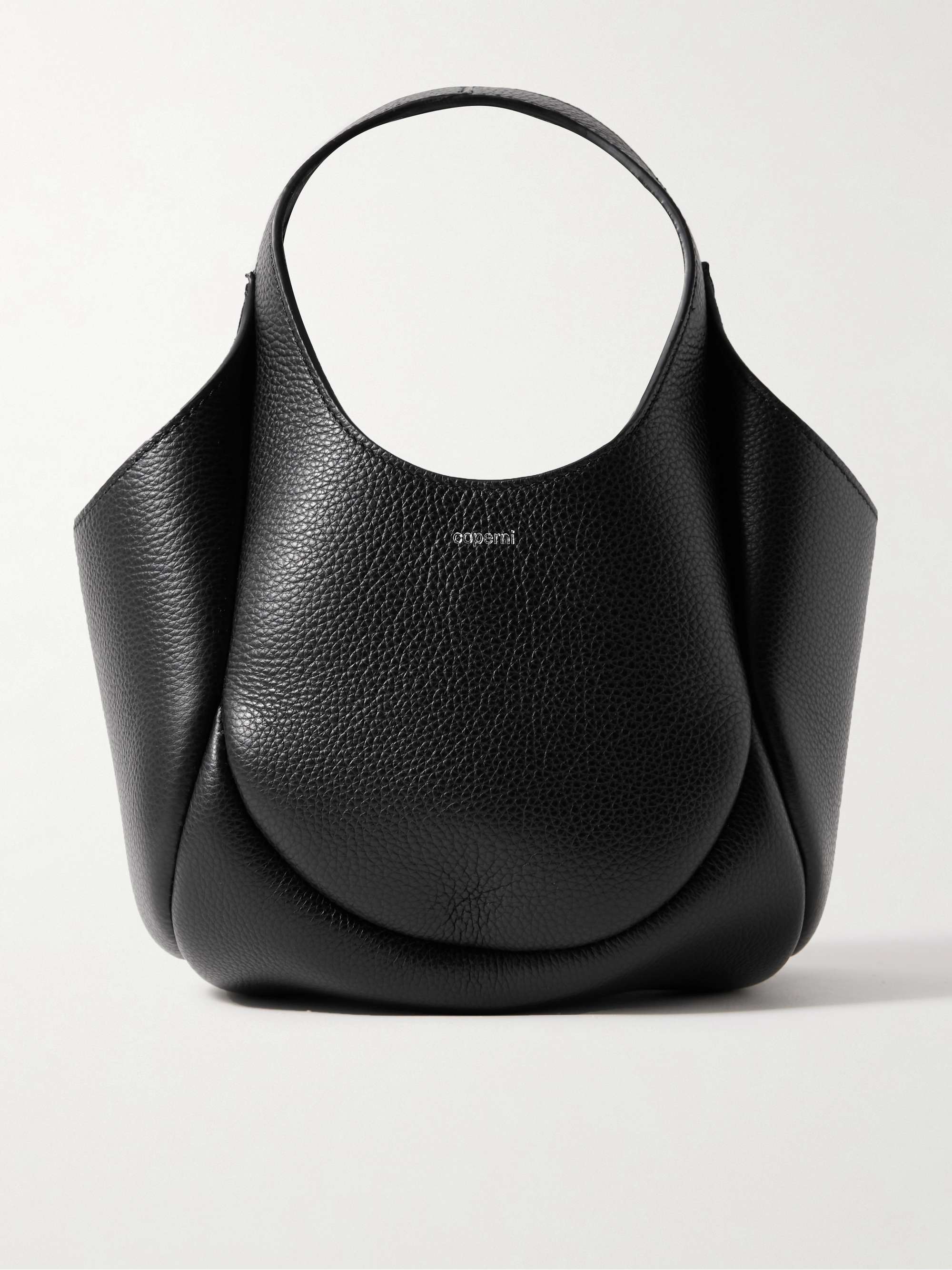 Swipe Mini Textured-Leather Bucket Bag