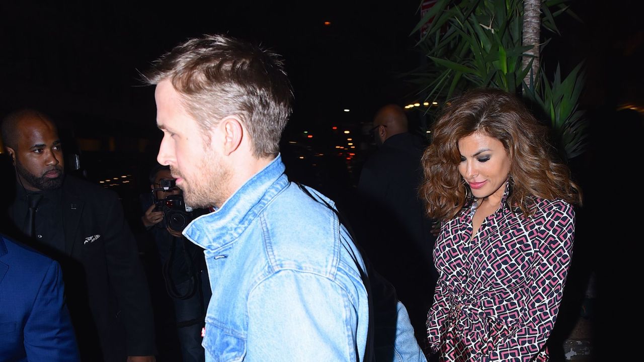 Ryan Gosling and Eva Mendes leave the SNL after-party together