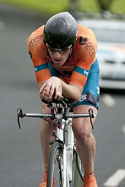 Dylan Newell (Genesys Wealth Advisers) finished in 16th place on the stage, 1:24.04 minutes down on winner Rohan Dennis.