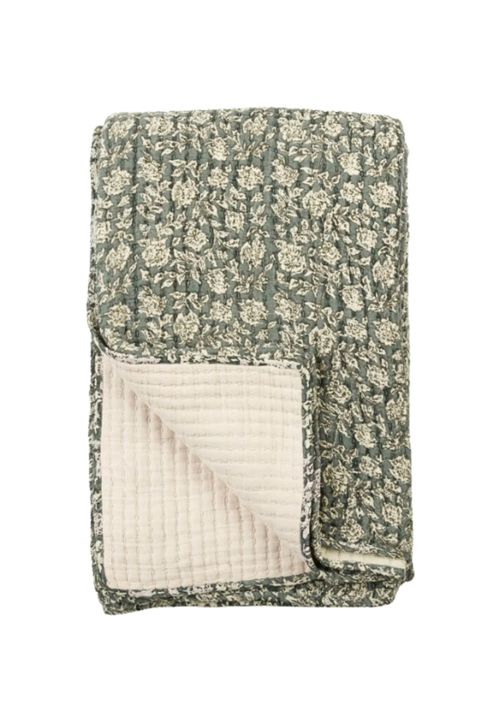 Provence Quilted Throw Sage