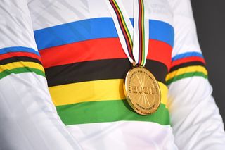 The gold medal and the rainbow jersey