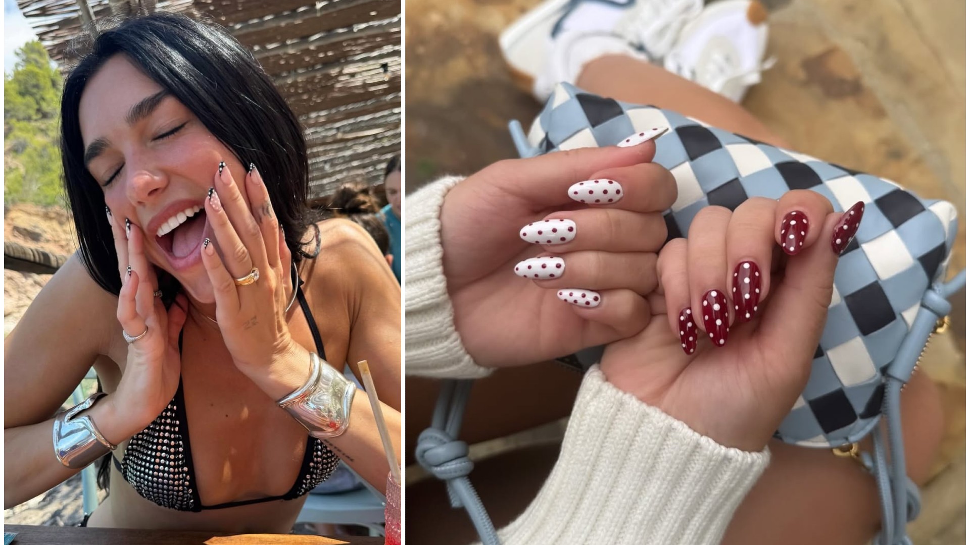 polka dot nails