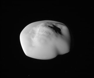 Cassini Close-Up of Saturn Moon Atlas