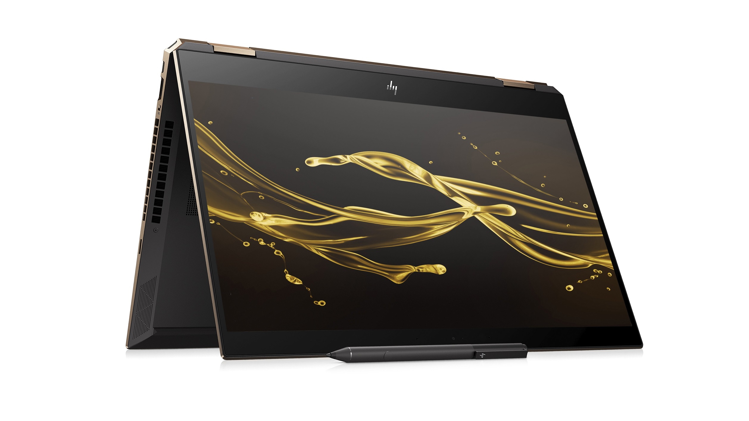 Image of the HP Spectre x360 folded in tent mode