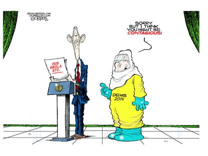 Obama cartoon midterm election Democrats