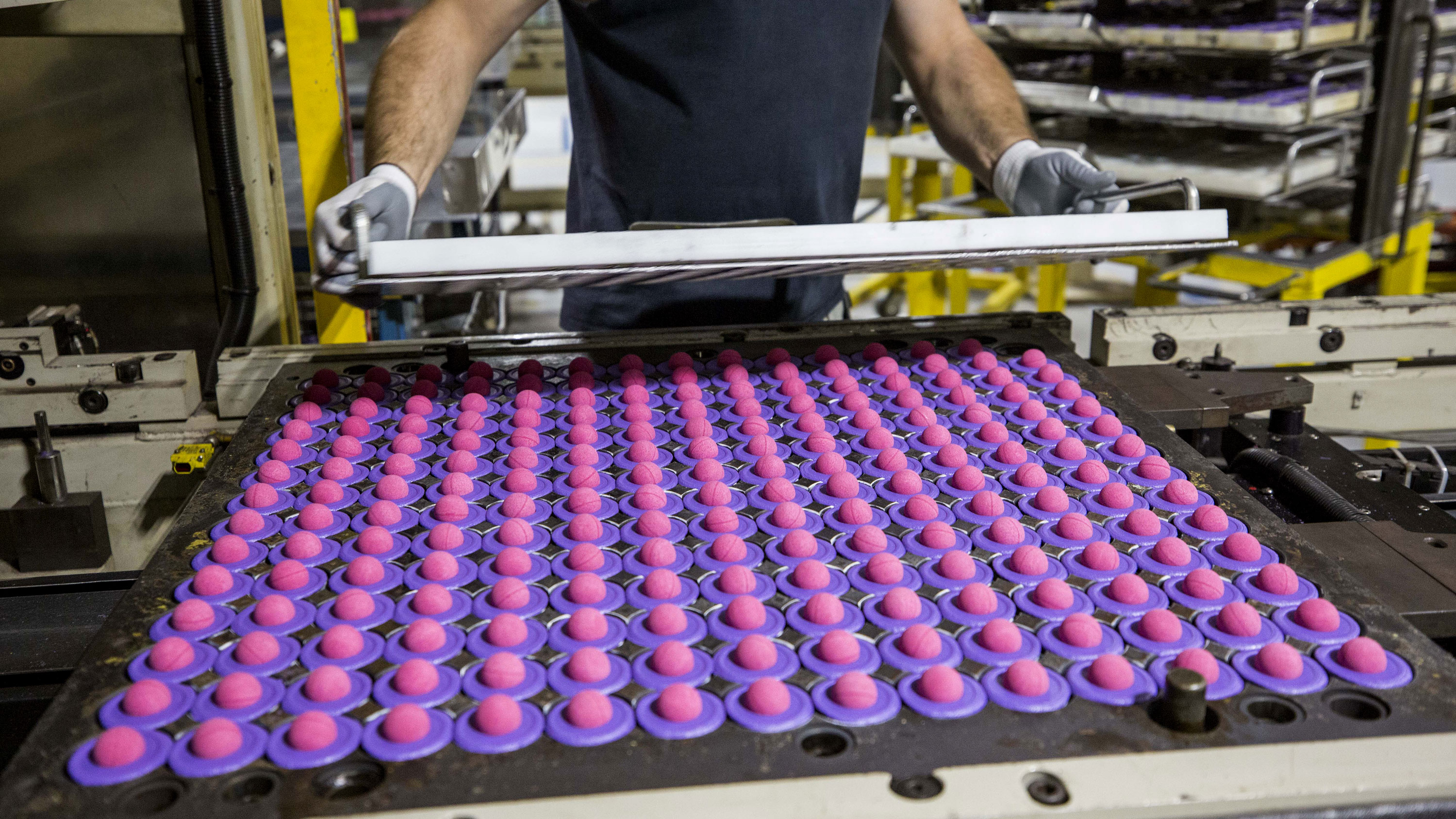 Golf Balls in production