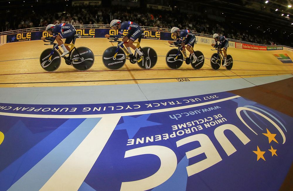 France rides to gold in the men's team pursuit