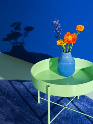 IKEA mint green side table