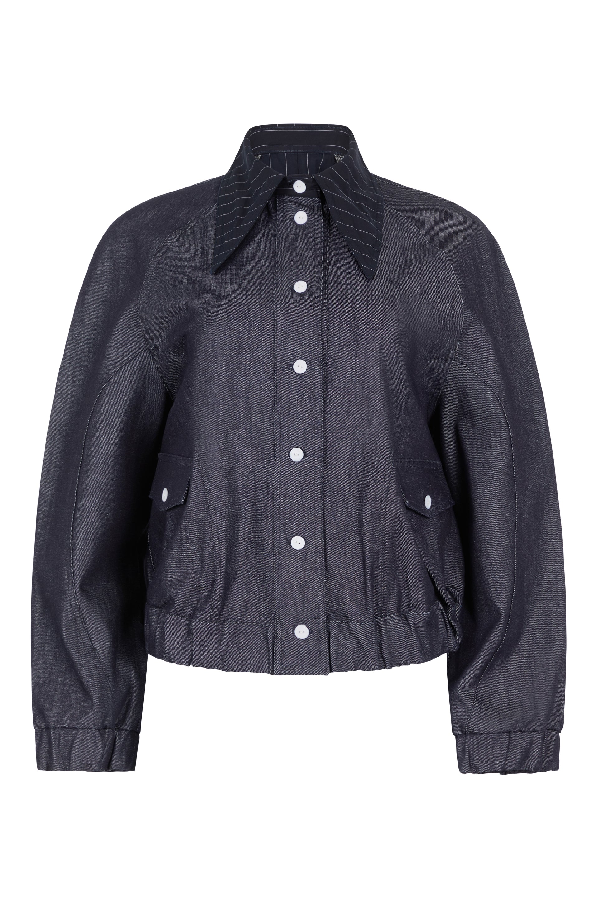 Brooke Denim Bomber Jacket