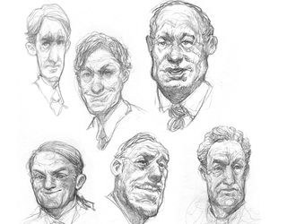 Human face sketches