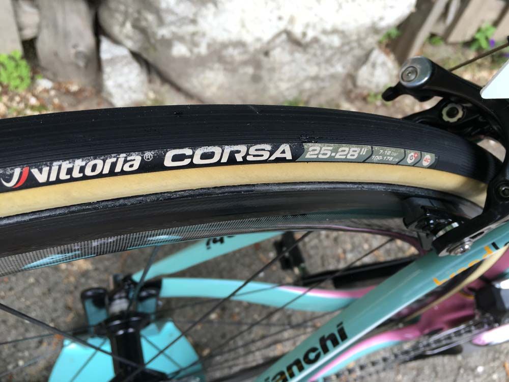 The team uses Vittoria Corsa tyres