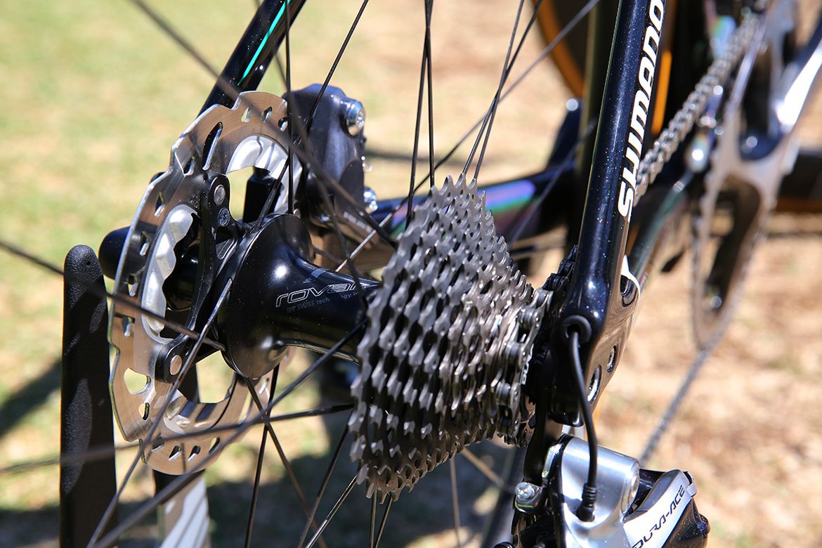 Bora-Hansgrohe are testing out disc brakes on some of their Specialized bikes