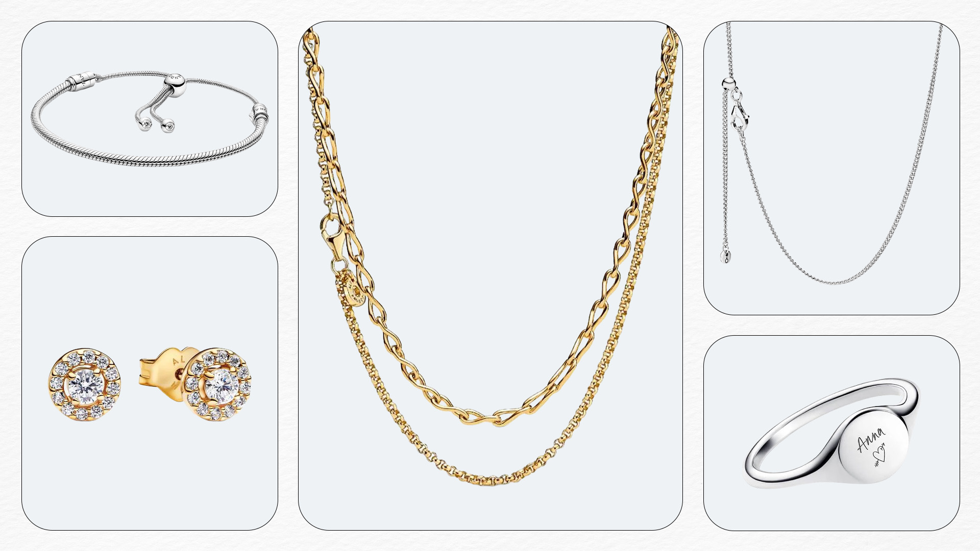 Pandora Jewelry Collage