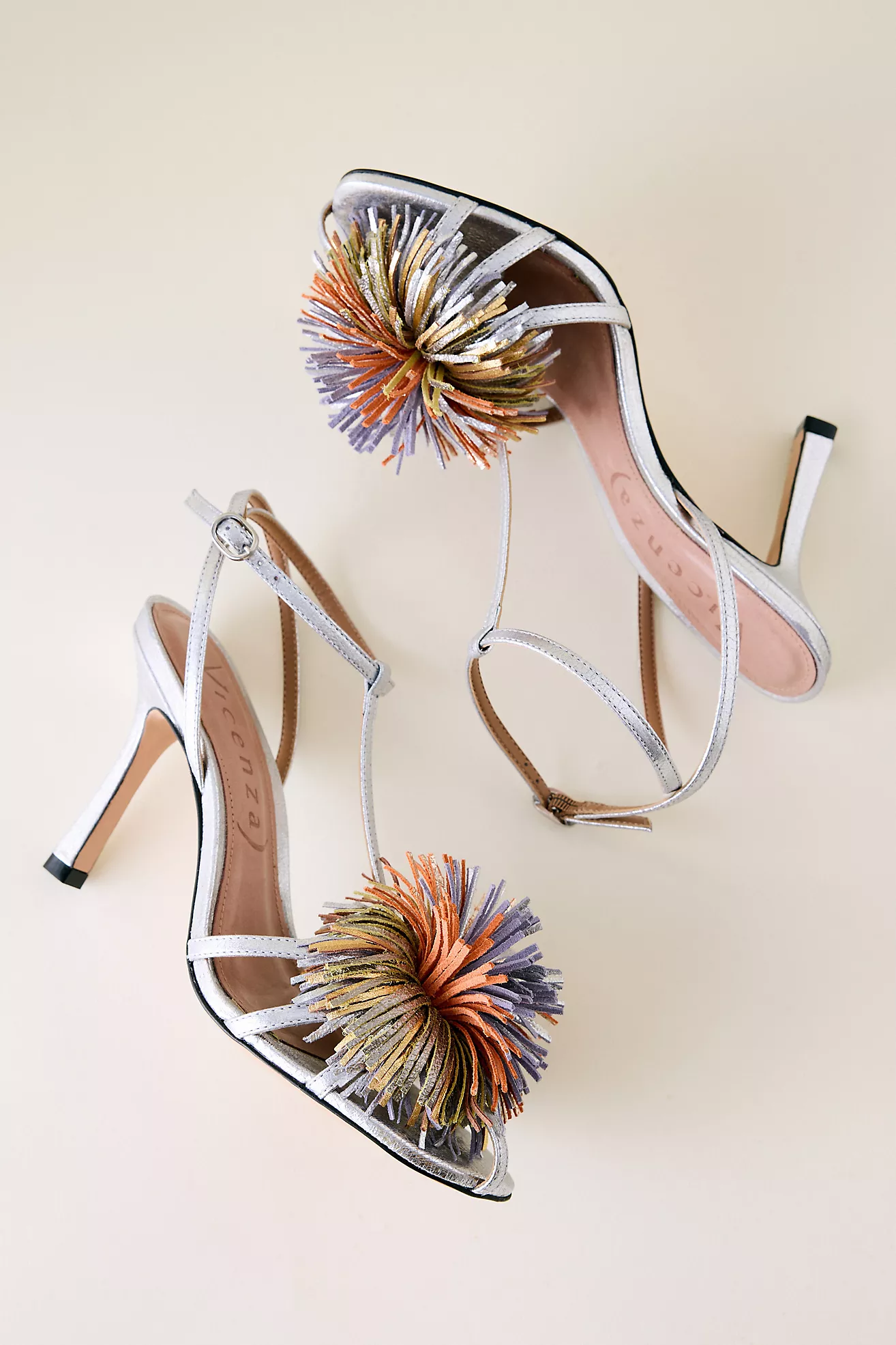Vicenza Flower Strappy Heels