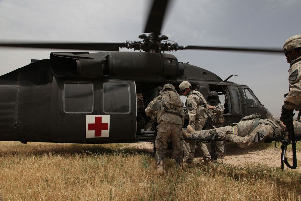 Military Helicopter Medevac