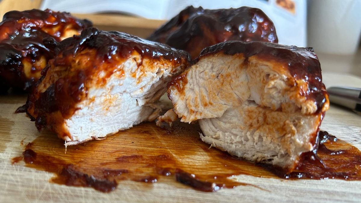 Chicken cooked using Ninja 5-in-1 Grill and Air Fryer
