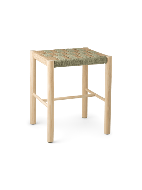 Stool With Woven Seat