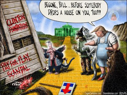 Political cartoon U.S. election 2016 Hillary Clinton