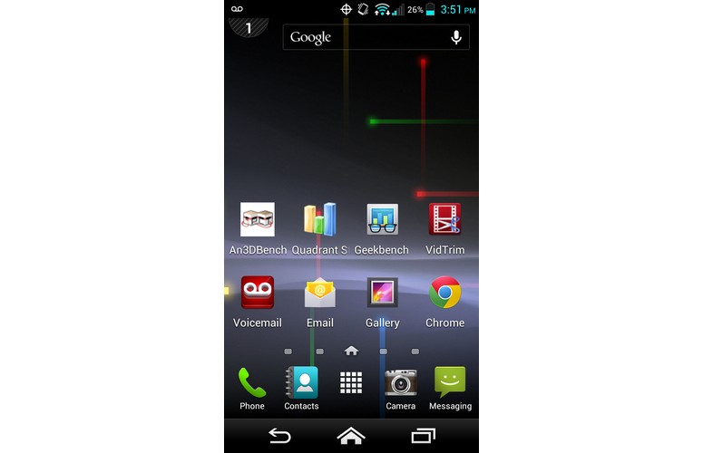 Kyocera Hyrdo Elite Homescreen